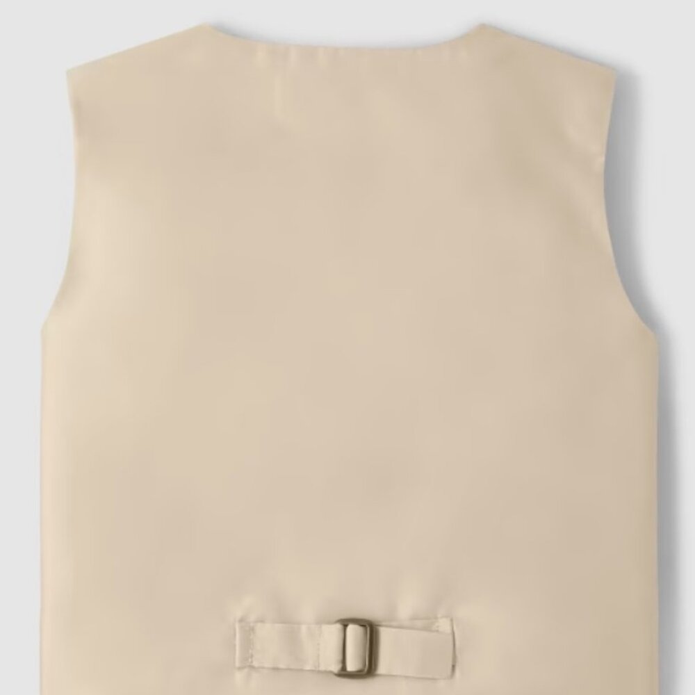 Gymboree Boys Tan Bisquit Sleeveless Vest All Dressed Up NWT Classic Holiday - Picture 5 of 6